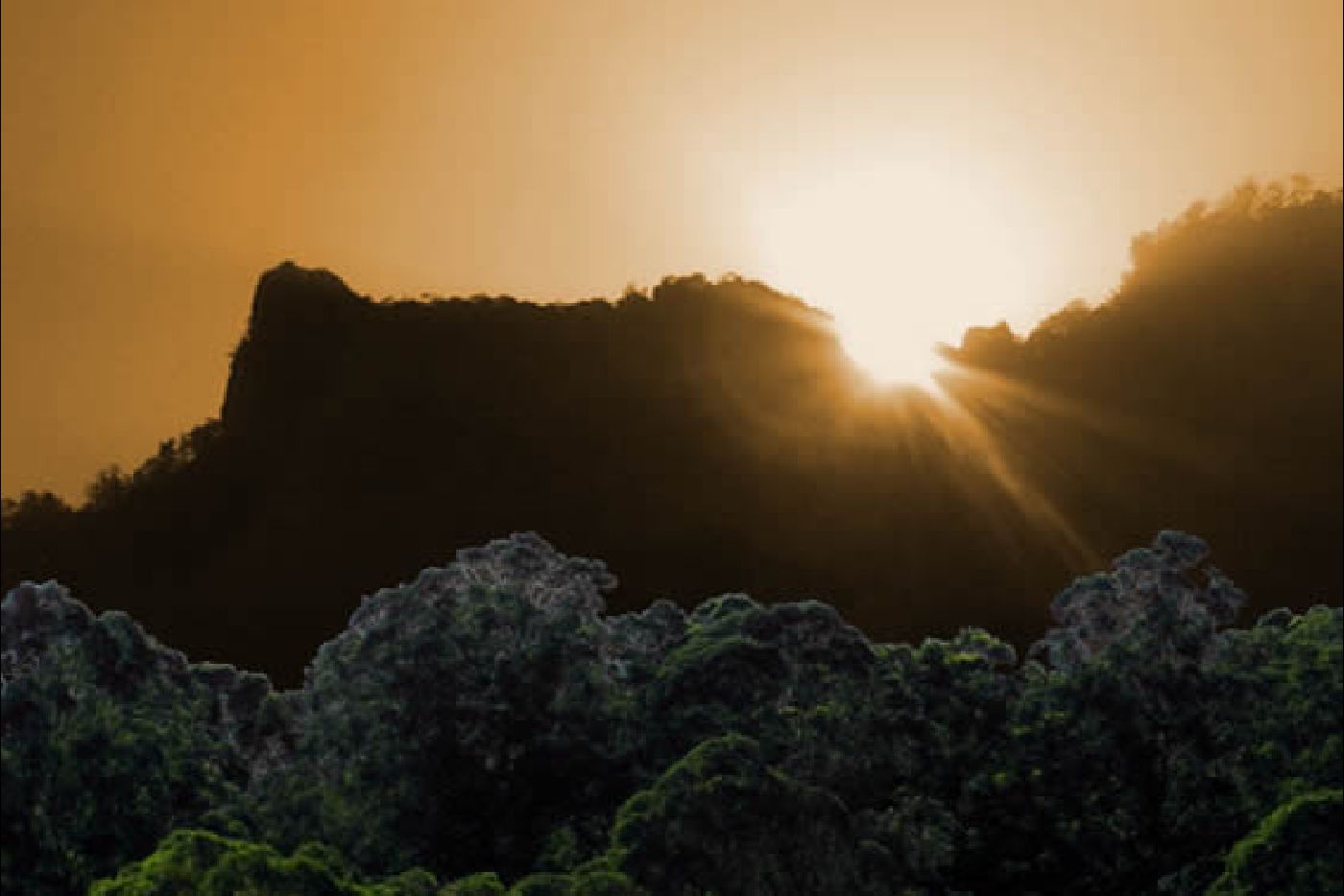 Sphinx Rock at sunset